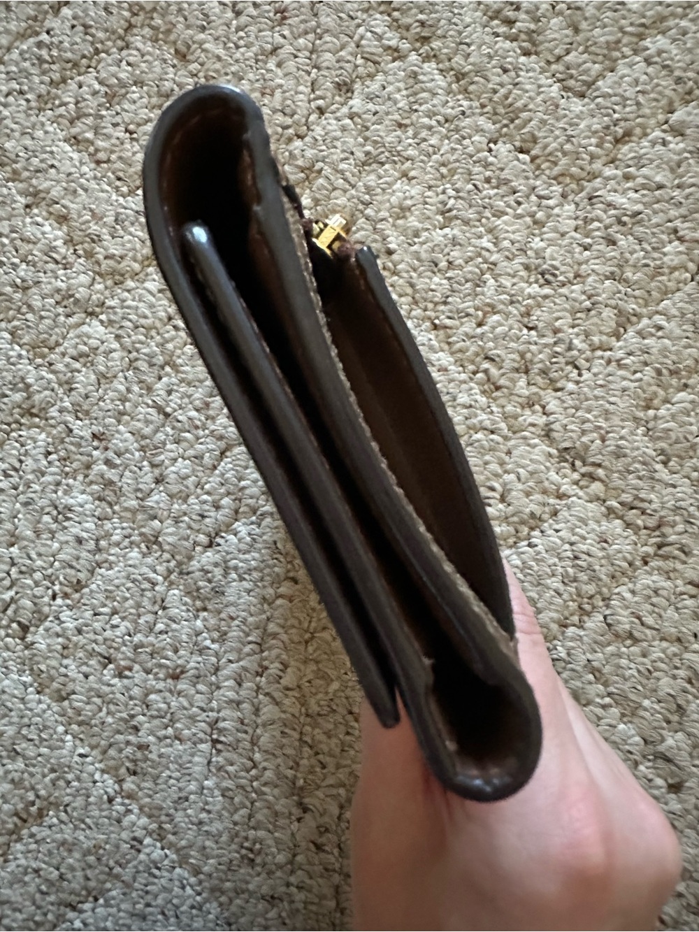 Coach Slim Trifold Wallet in Signature Canvas - Picture 9 of 10